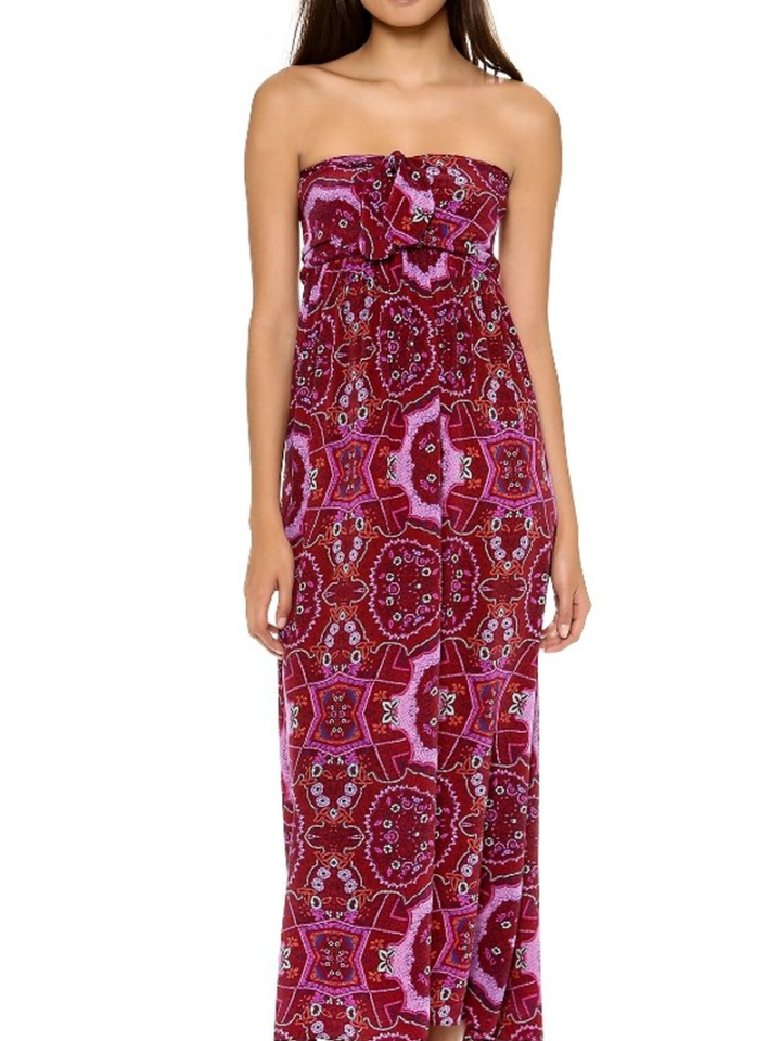 ZINKE Women'S Rio Print Zoe Convertible Cover up Dress $215 NEW