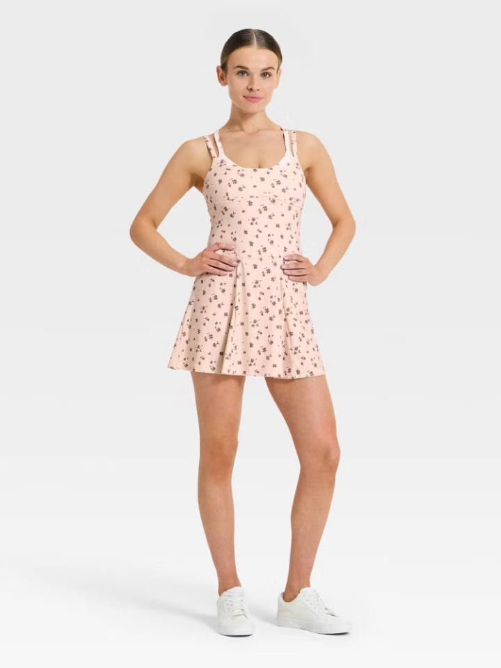 Women Knit Double Layer Active Dress - Joylab
