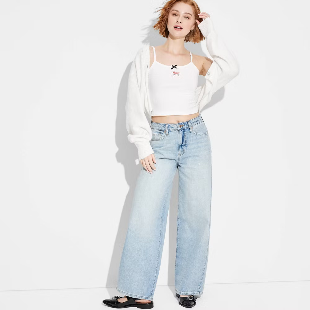 Chic High-Rise Baggy Jeans for Women - Wild Fable Collection - Image 8
