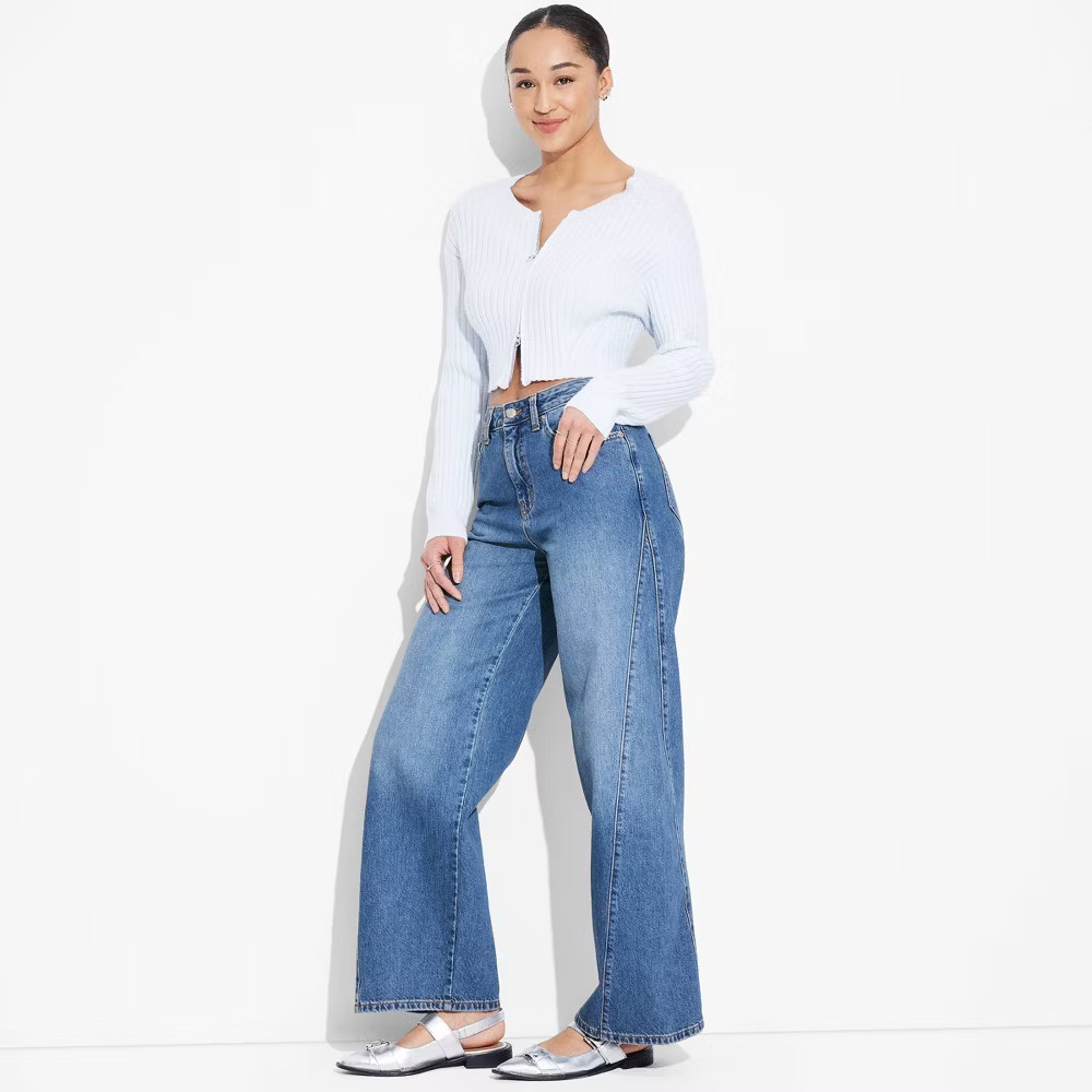 Chic High-Rise Baggy Jeans for Women - Wild Fable Collection - Image 5