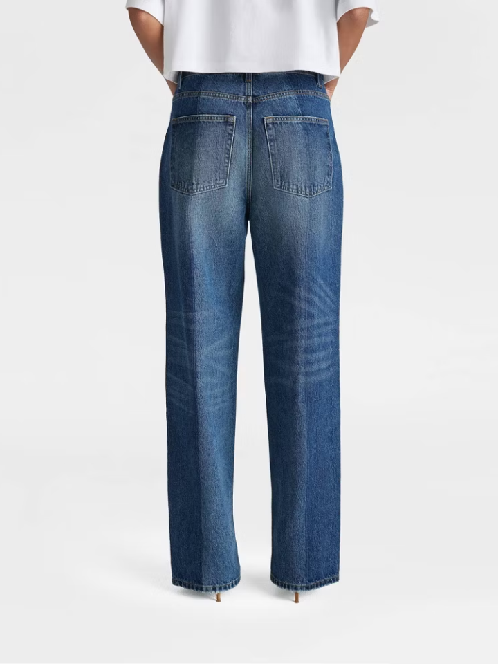 KBB by KAHLANA Women's Dark High-Rise 70s Flare Jeans - Elevate Your Style!