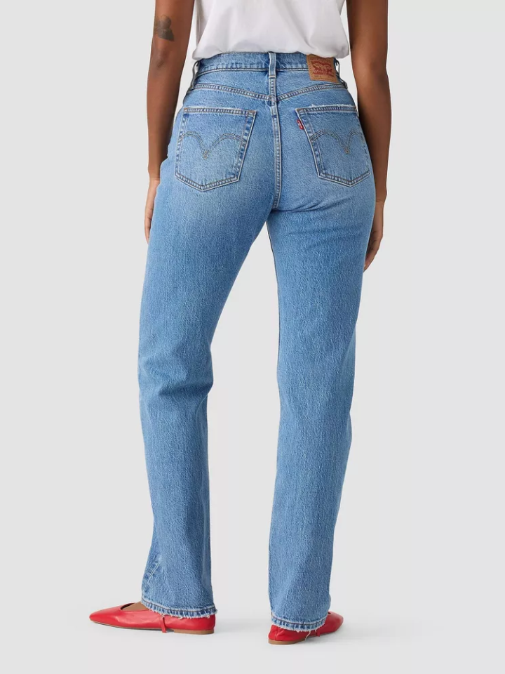 Levi's Women 501 Curvy High-Rise Straight Leg Jeans - Perfect Fit and Timeless Style!