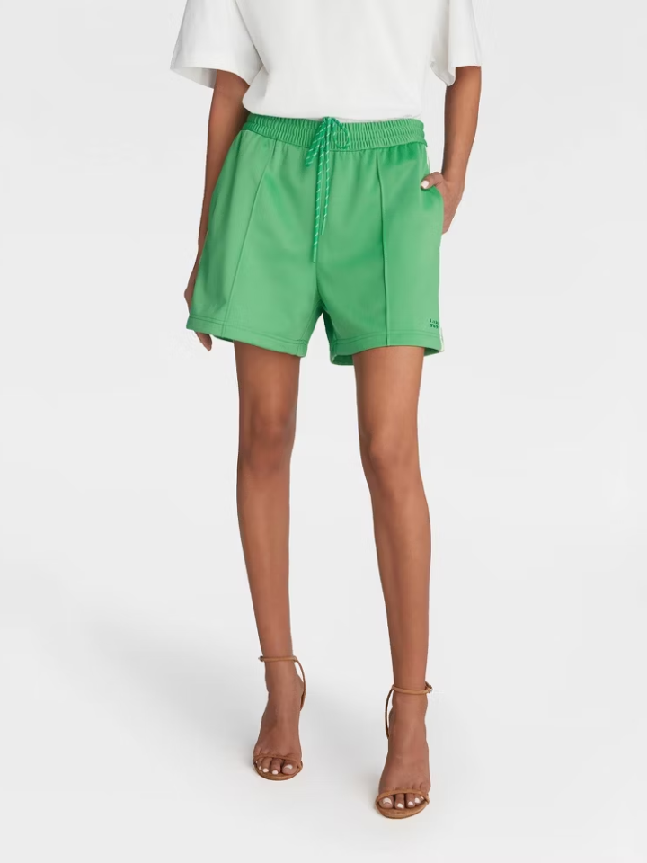 KBB by KAHLANA Women's Mid-Rise Track Shorts - Stylish Comfort for Active Days
