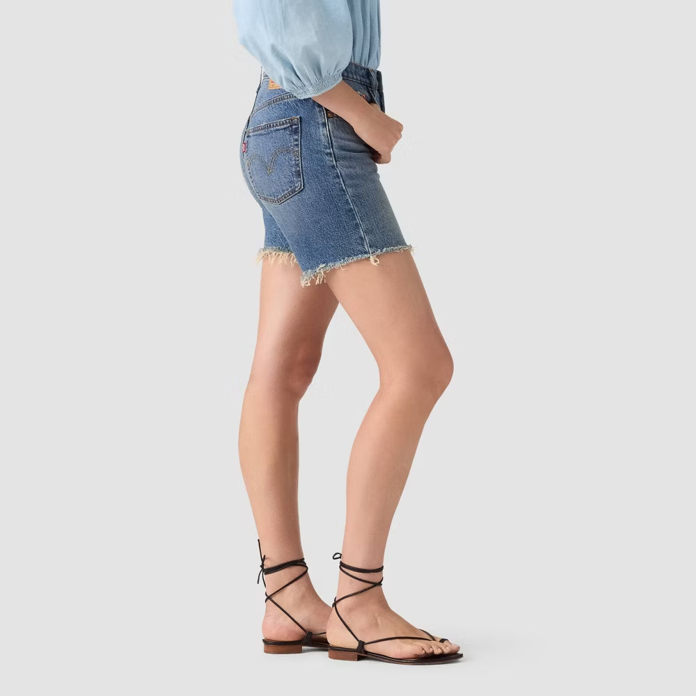 Levi's Women's 501 Mid-Thigh Denim Shorts - Classic Style & Comfort - Image 13