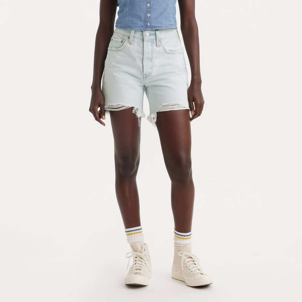 Levi's Women's 501 Mid-Thigh Denim Shorts - Classic Style & Comfort - Image 10
