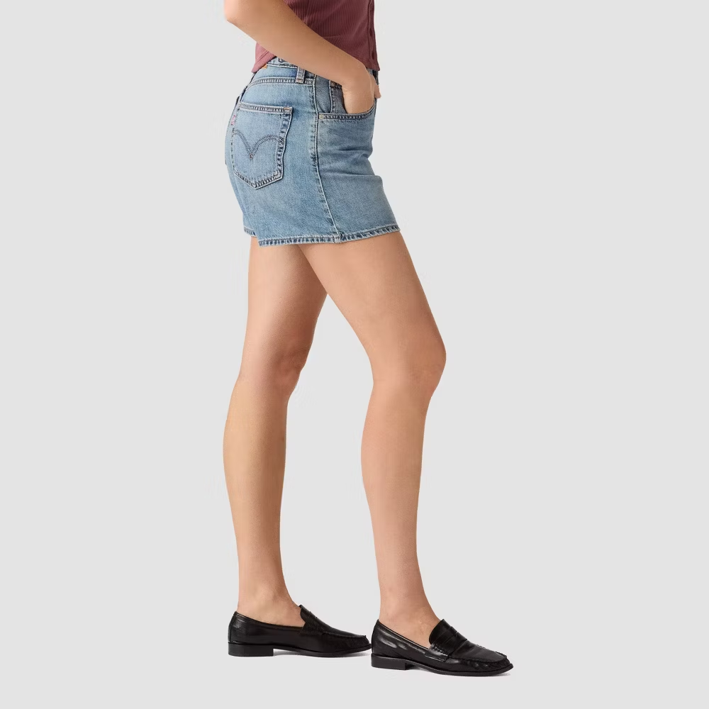 Levi's Stylish Cinch Mid-Thigh Shorts for Women - Image 12