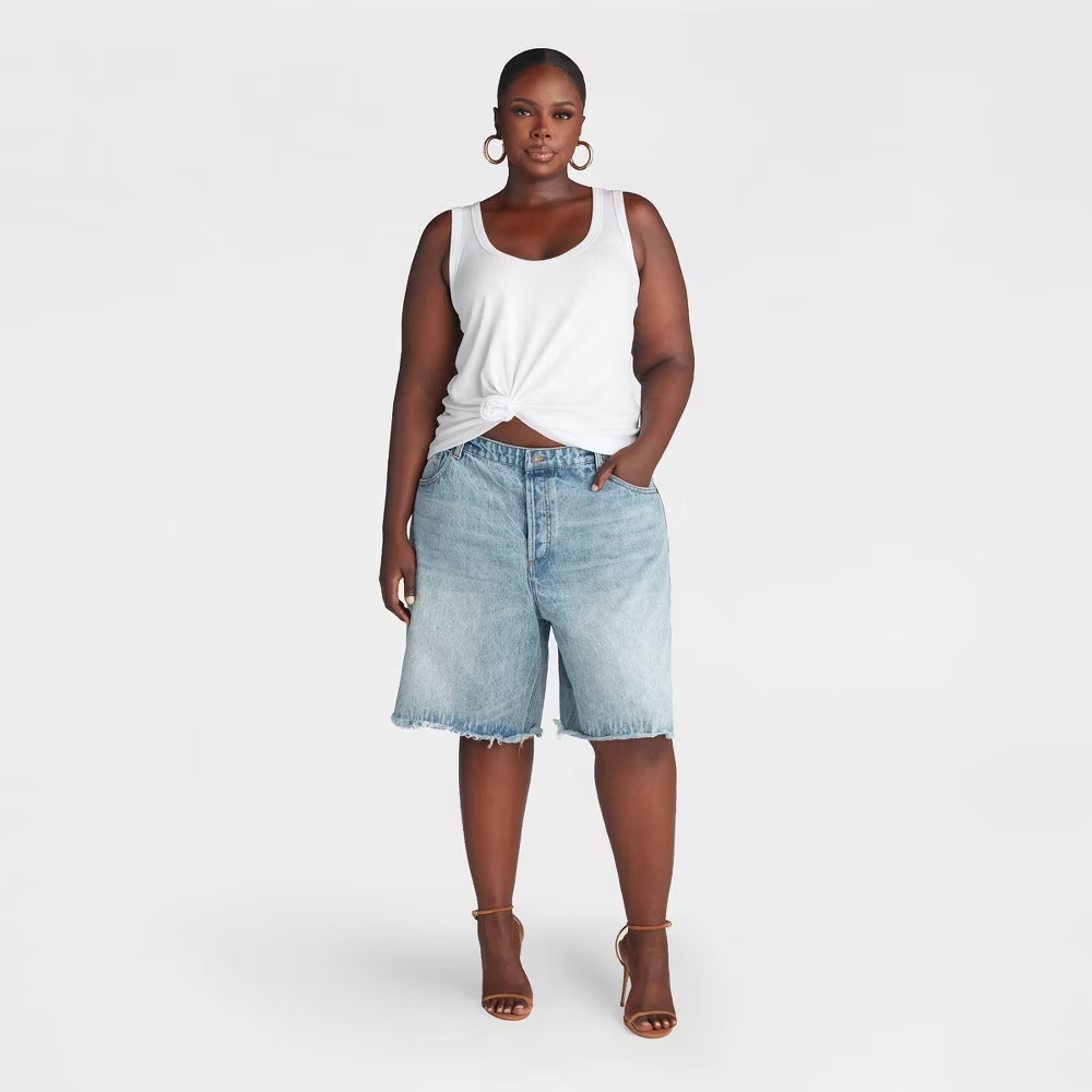 KBB by KAHLANA Women's Stylish Denim Bermuda Shorts - Image 8