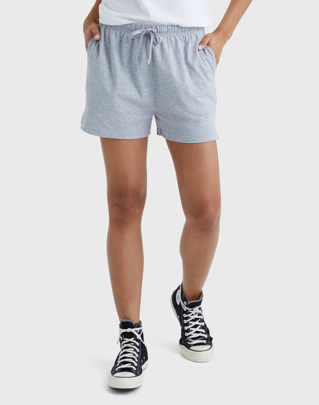 Hanes Women's Cotton Jersey Shorts with Pockets and Drawcord - 2.5" Inseam - Image 13