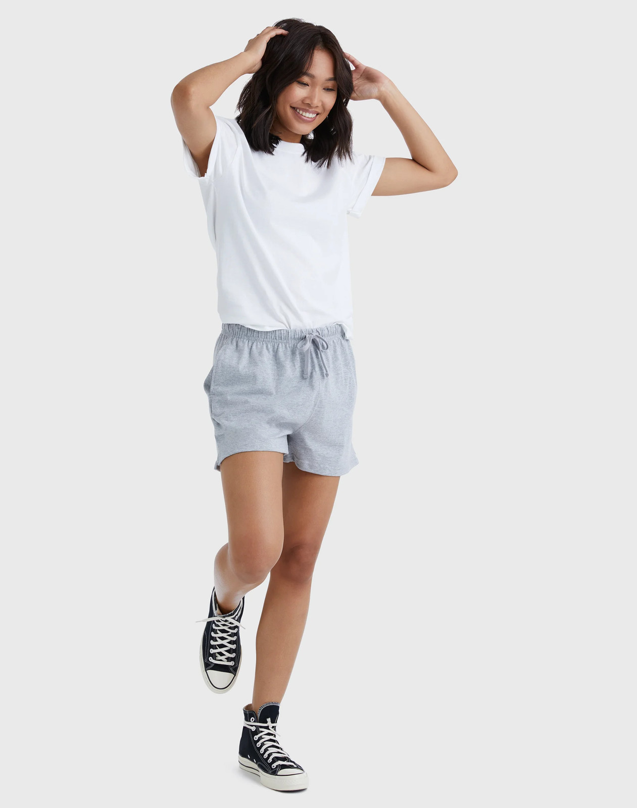 Hanes Women's Cotton Jersey Shorts with Pockets and Drawcord - 2.5" Inseam - Image 7