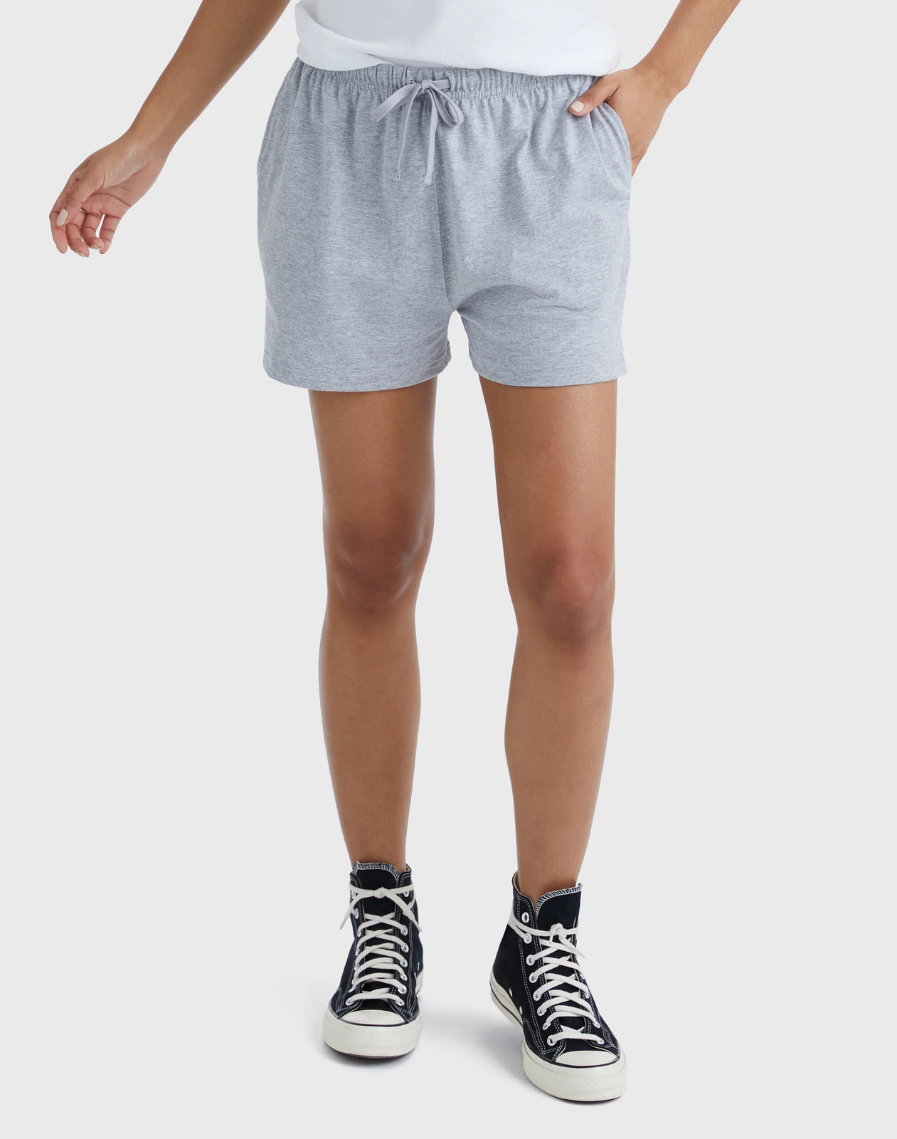 Hanes Women's Cotton Jersey Shorts with Pockets and Drawcord - 2.5" Inseam - Image 8