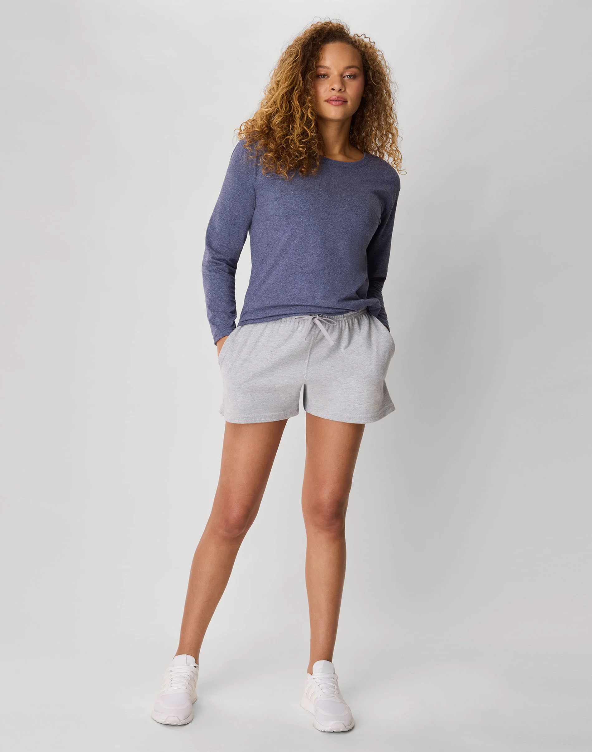 Hanes Women's Cotton Jersey Shorts with Pockets and Drawcord - 2.5" Inseam - Image 22